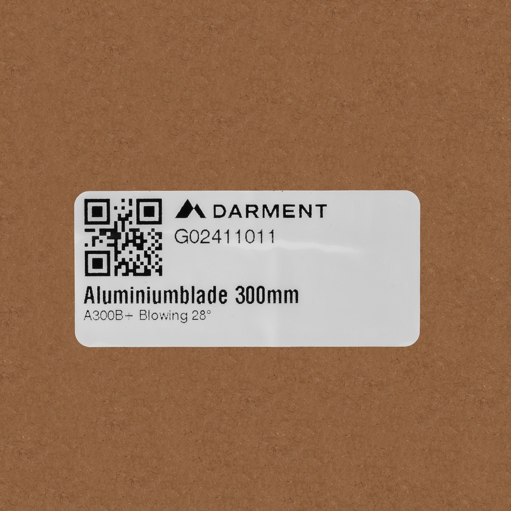 Aluminiumblade 300mm A300B+ Blowing 28°