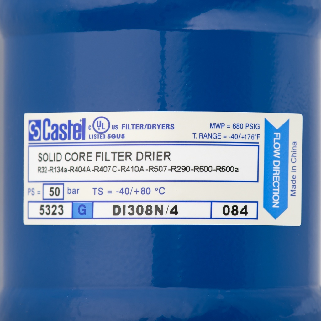 Filter Drier with Moisture Indicator polyhedra DI308N/4 1/2"Flare