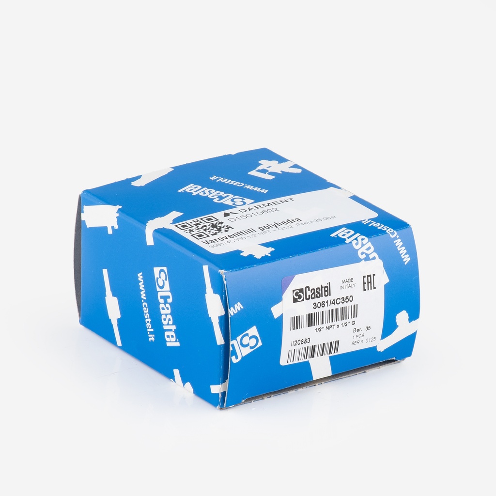 Safety Valve polyhedra 3061/4C350 1/2"NPT x G1/2" Pset=35,0bar