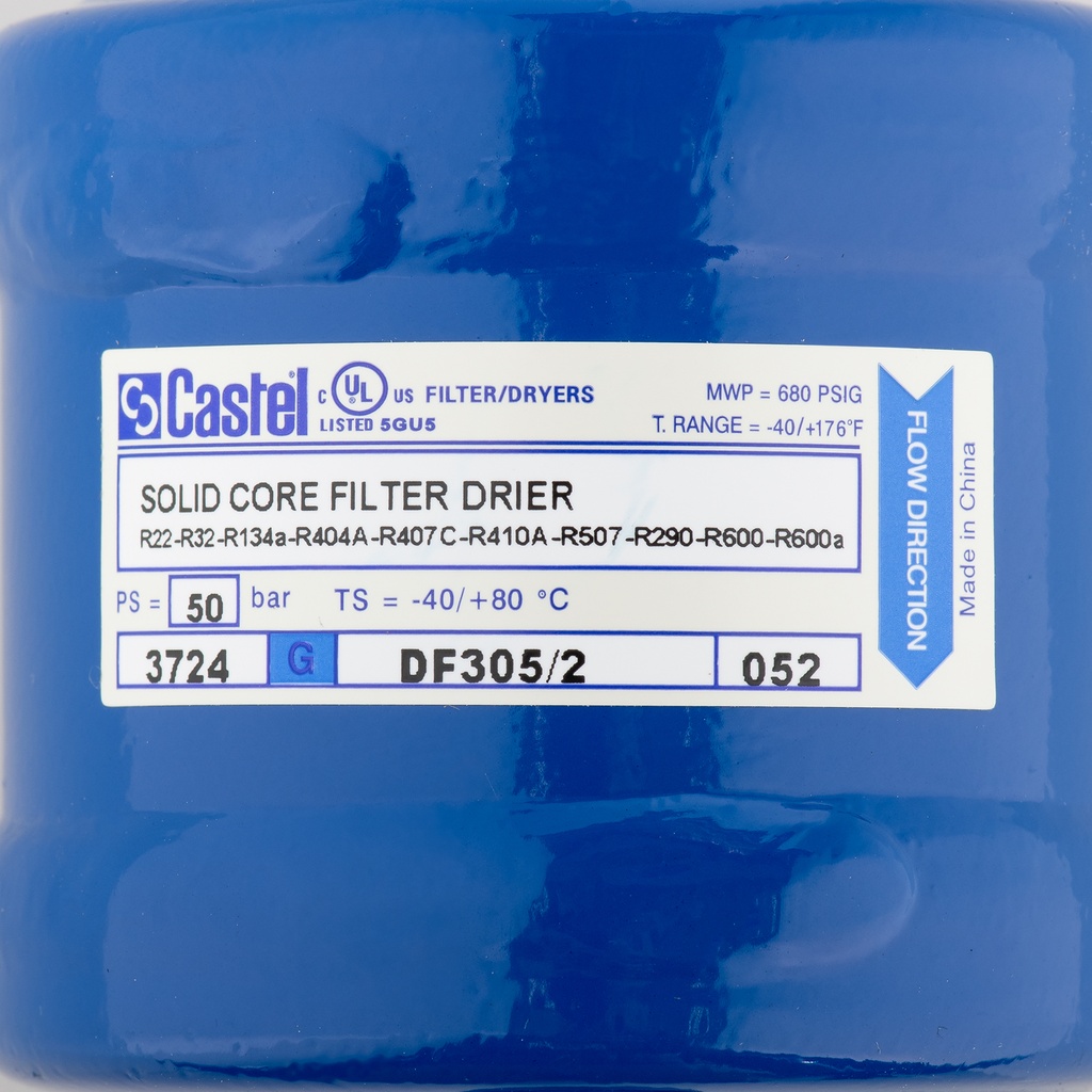 Solid Core Filter Drier polyhedra DF305/2 1/4" Flare (052)