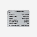 Evaporator Coolent LFJ2700DC EVD 2,65kW -25°C/dt7 R404A 8mm electric defrost