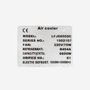 Evaporator Coolent LFJ6600DC EVD 6,40kW -25°C/dt7 R404A 8mm electric defrost