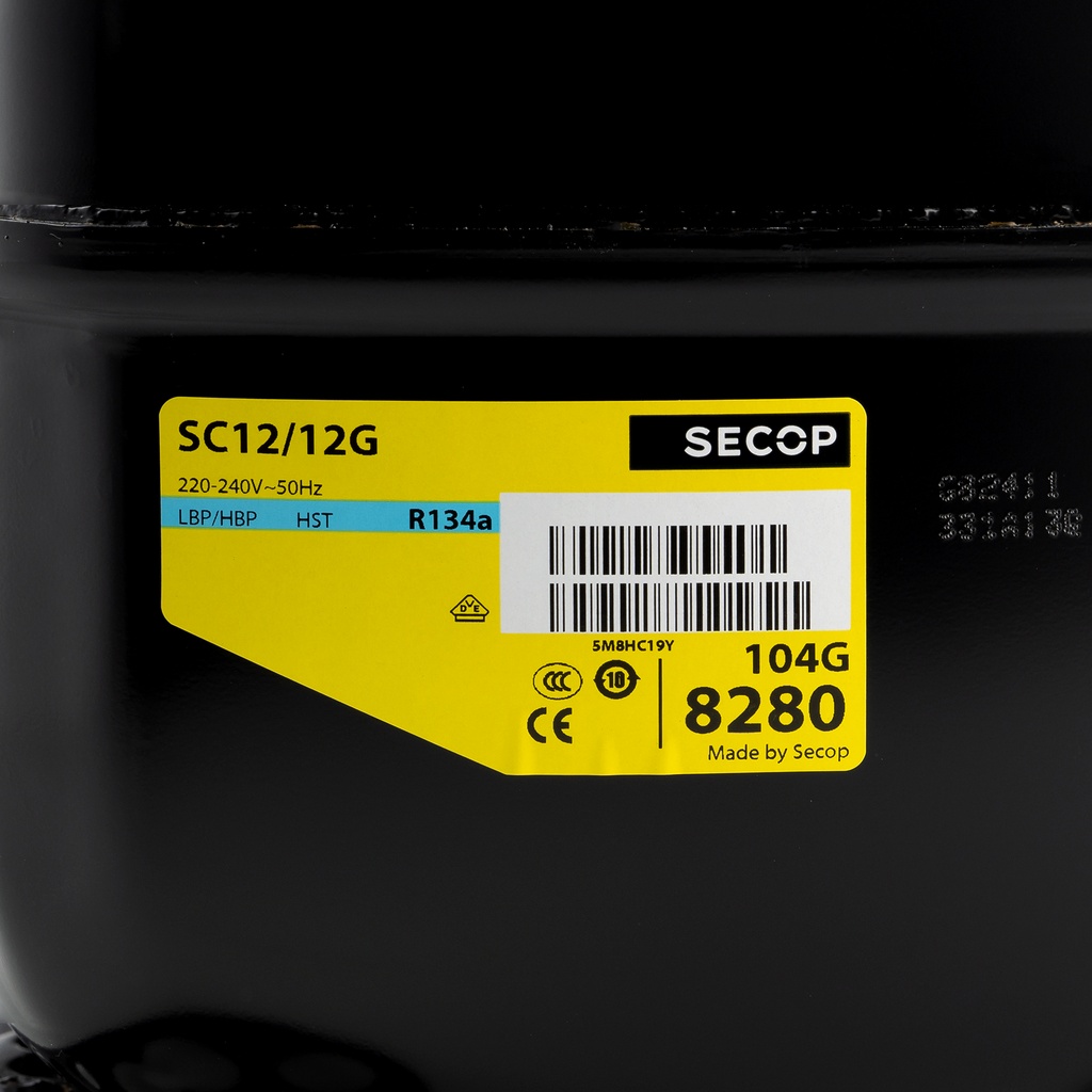 Compressor SC12/12G 104G8280 2x12,87cm³ R134A LHBP 230V