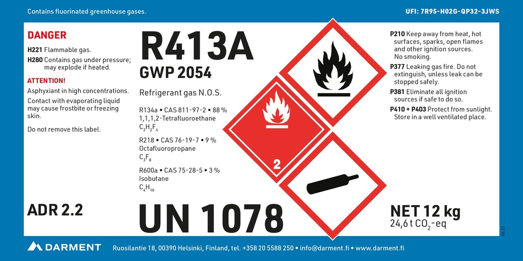 Refrigerant R413A