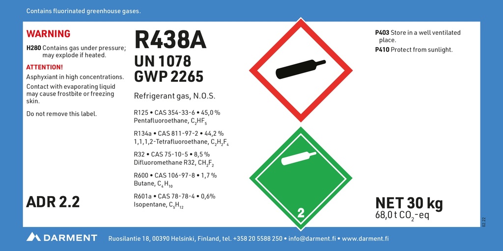 Refrigerant R438A