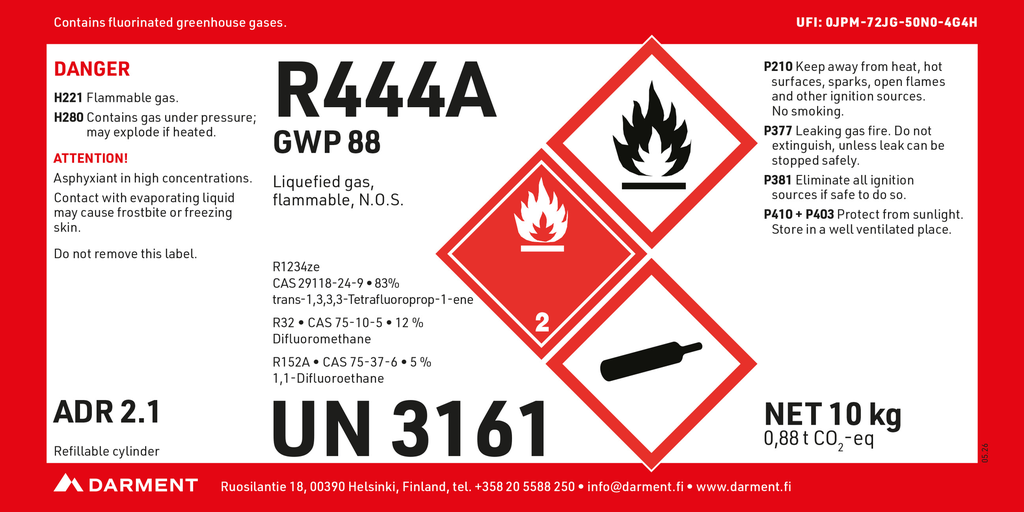 Refrigerant R444A