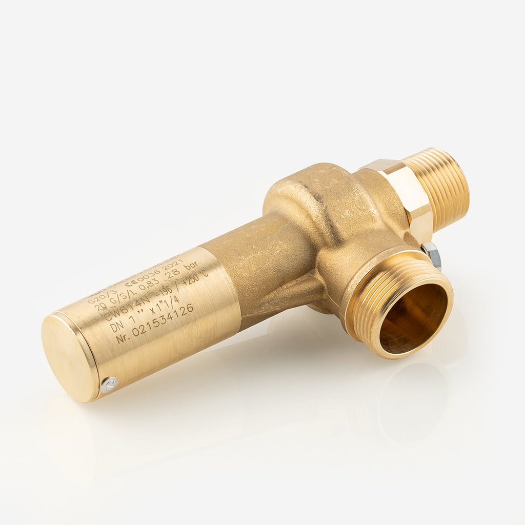 Varoventtiili G20/S 1"NPT - 1 1/4"G 28bar