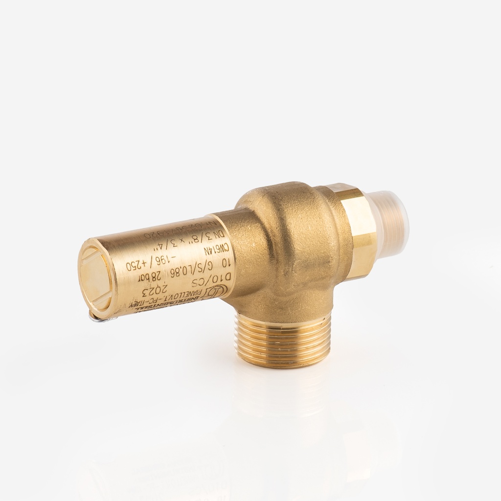 Safety valve D10/CS 3/8"G - 3/4"G 28bar