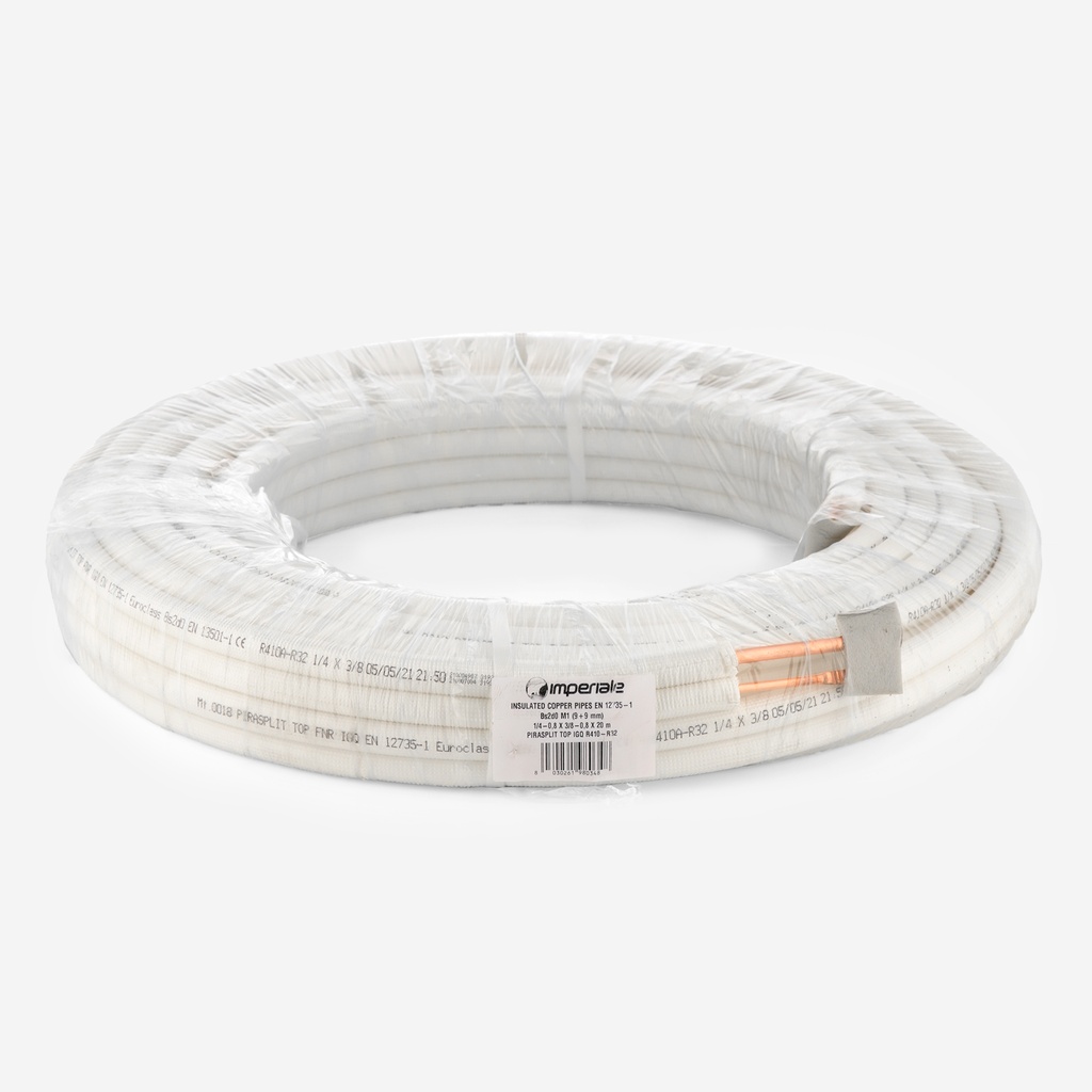 Copper tube pair coiled Cu AP-23 1/4"-3/8
