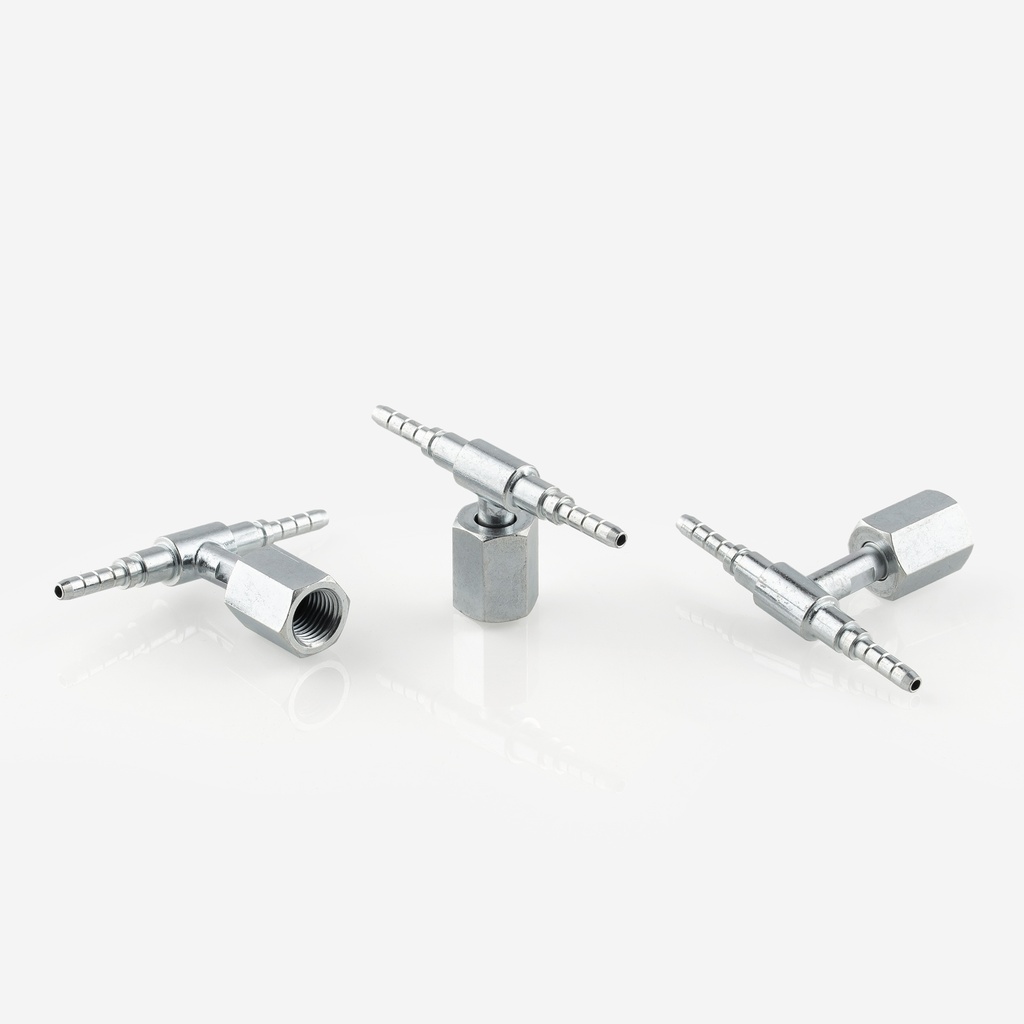 T-kappale RF0207 laippamutterilla 1/4" (DN4)