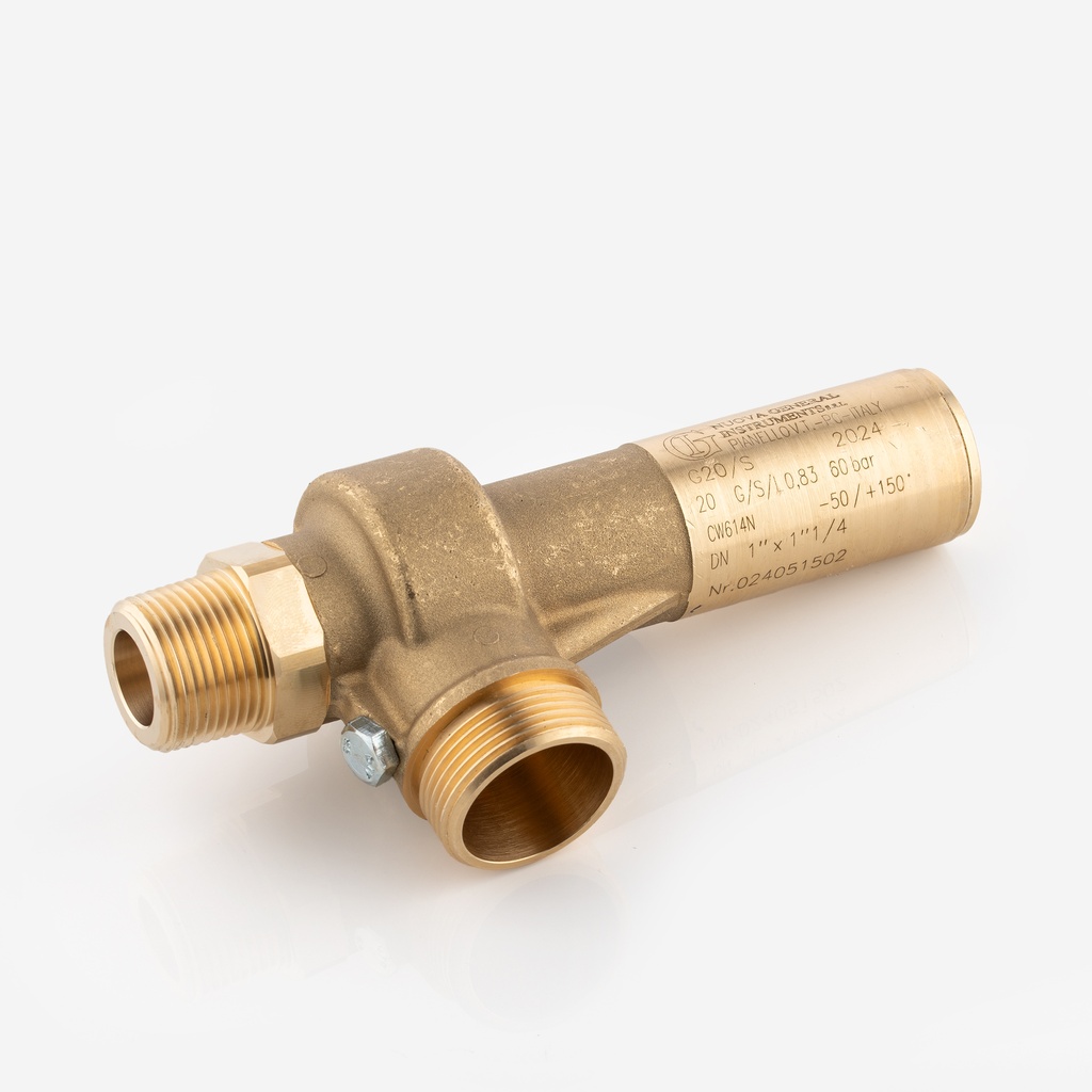 Safety valve E10/LS 1/2"NPT - 1" 75bar Co2 