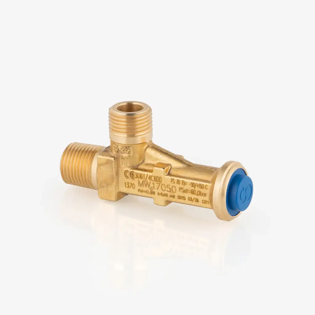 Safety Valve polyhedra 3061/4C600 1/2"NPT x G1/2" Pset=60,0bar