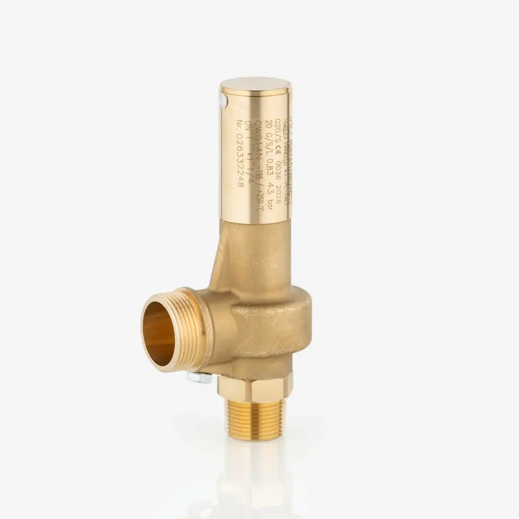 Varoventtiili G20/S 1"NPT - 1 1/4"G 43bar