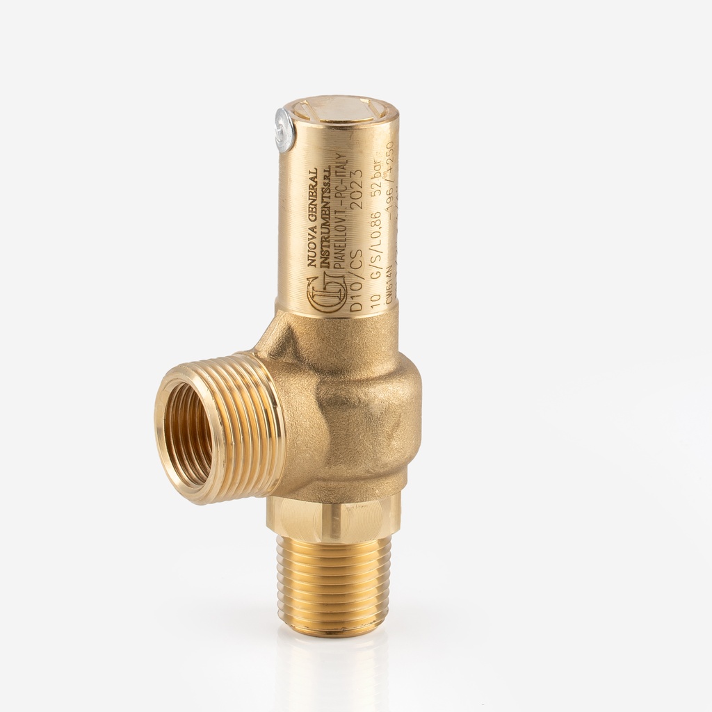 Varoventtiili E10/LS 1/2"NPT - 1"G 52bar 