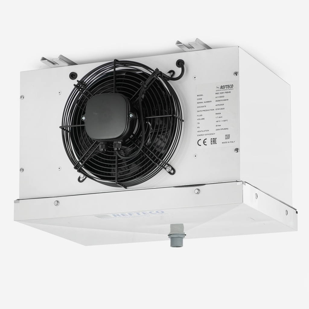 Evaporator Refteco REC 0251 F8E4S 0,9kW Dt7K R454C 