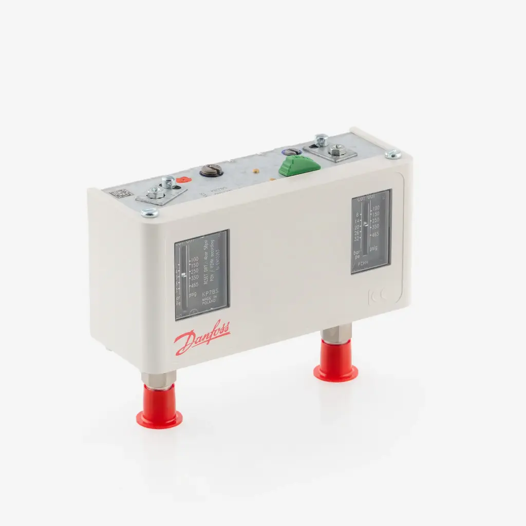 Pressostaatti Danfoss KP7BS, 060-120066 8 - 32 [bar], 8,0 - 32,0 [bar], man., diference 4 [bar], 4 [bar] fix., SPDT, connection: 1/4" SAE
