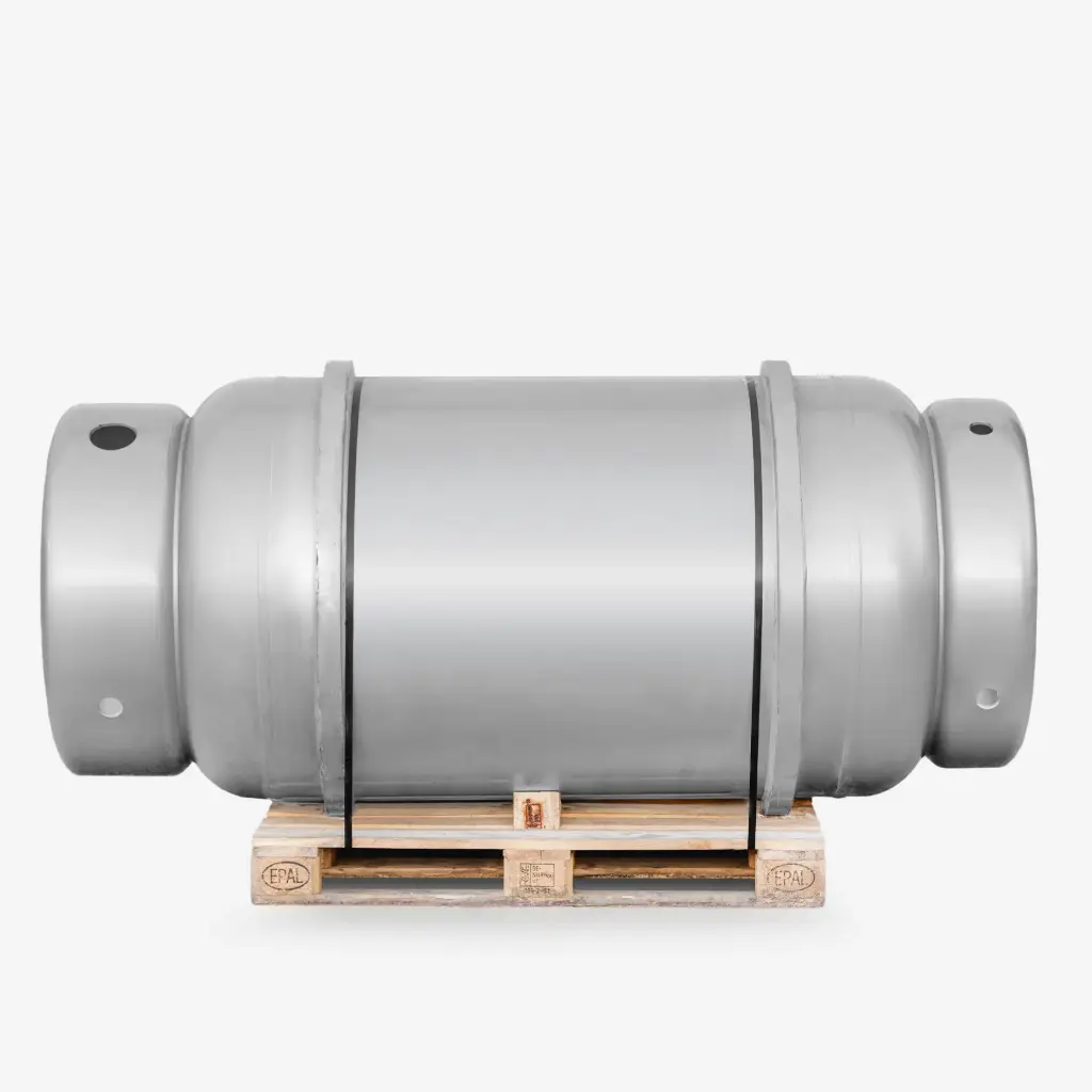 Empty 1000 liter refrigerant drum without stand gray, HJW-1000