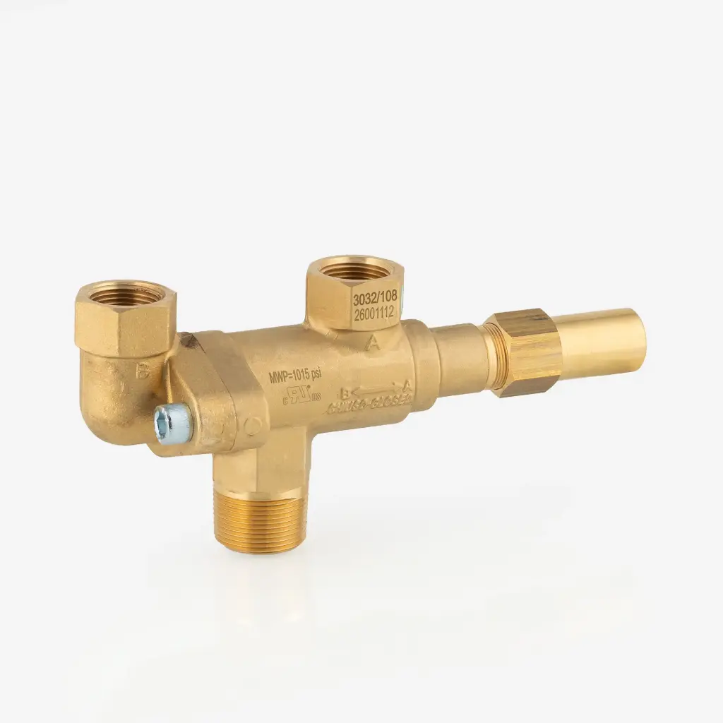 Changeover valve Castel 3032/108 80bar 1.1/4"NPT-1"NPT
