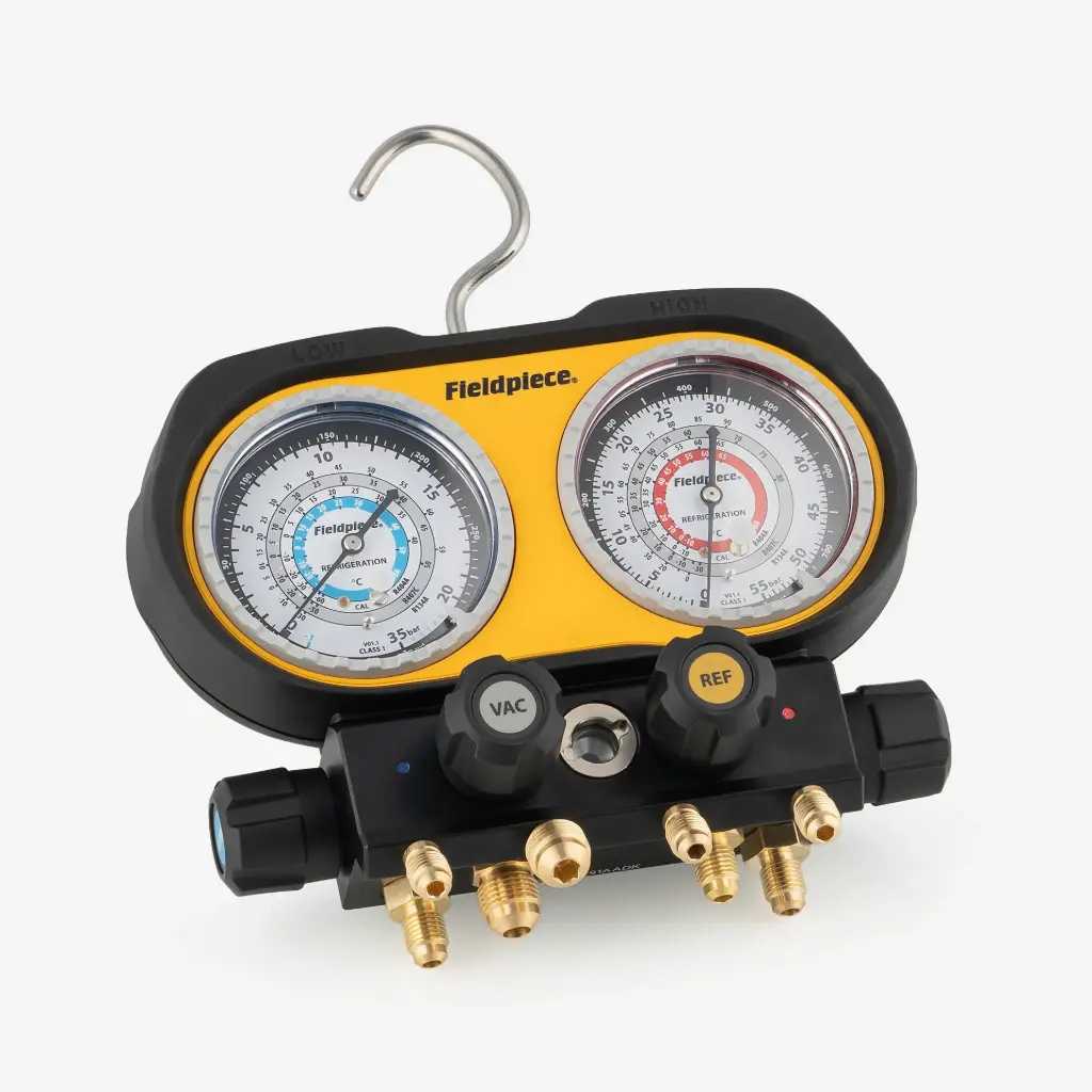 Analogue Manifold Fieldpiece Ref 4-Port (R134A/R407C/R404A/R448A), GS434C