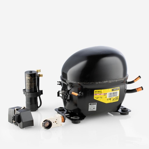 [A01011071] Kompressori NF7MLX 105F3720 7,27cm³ R404A MBP 230V