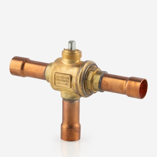 [D03021037] 3-Way valve ODS 22mm REF1.0.N.C.022.3.M.P HFC 52bar  