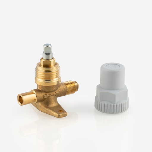 [D03031002] Valve for hermetic system 6012/22 1/4"-SAE-M, 1/4"-ODS