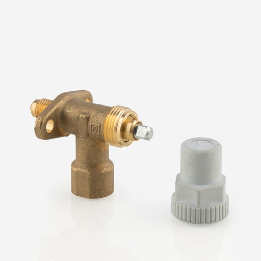 [D03031005] Valve with screw shutter 8320/22 1/4" SAE-M, 1/4" NPT-F  