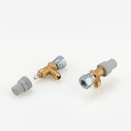 [D03031007] Sulkuventtiili kulmamalli 6110/X13 3/8" SAE-M, 3/8"-SAE-F 