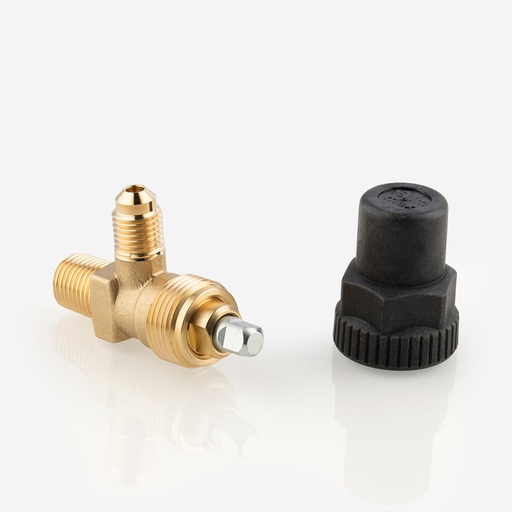 [D03031064] Sulkuventtiili kulmamalli 6110/22 1/4" SAE-M, 1/4" NPT-F 