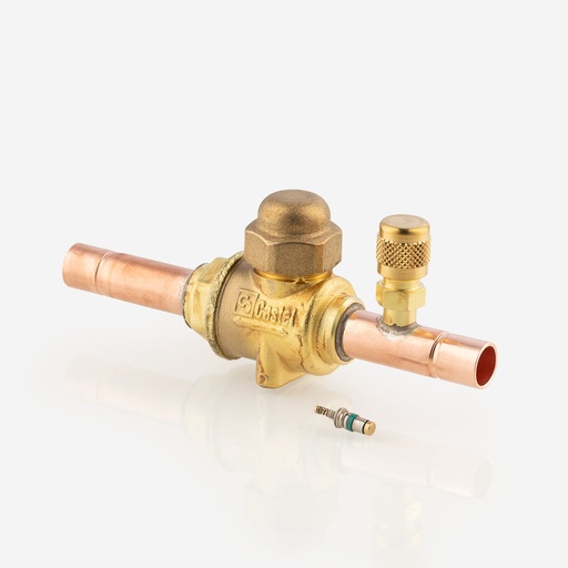 [D03031065] Ball valve ODS 3/8" Polyhedra    +1/4" access valve