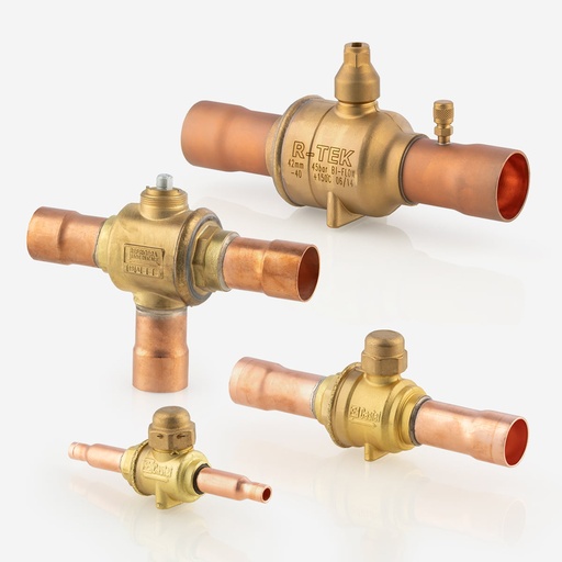 [D03031080] Ball valve ODS 1 1/8" Polyhedra  6570N/9A + 1/4" access valve