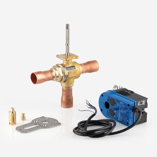 [D03231063] 3-way ball valve with actuator   6697EM/9A2 24V (0-10V) 1 1/8"   