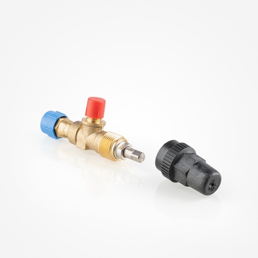 [D07011022] Shut off valve S9106E 1/4"SAE-M/F