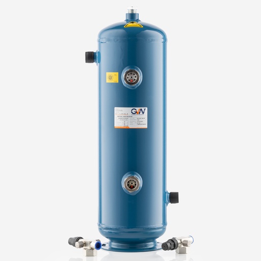 [D14011067] Varaaja pysty 10L 2xnäkölasilla rotalock lähtö: 1" 45bar