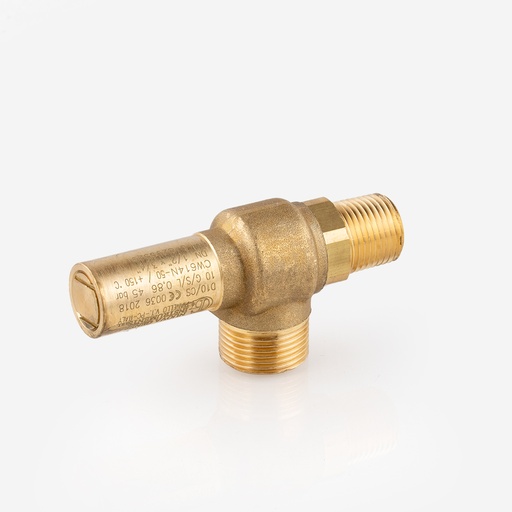 [D15021006] Safety valve D10/CS 1/2"NPT - 3/4"G 45bar Co2