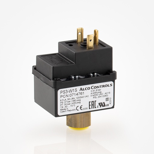 [E02031005] Pressure switch Alco PS3-W1S, 0714761 0,3 - 1,8 bar, auto, 1/4"