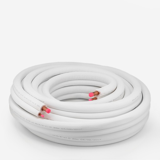 [F02011011] Copper tube pair coiled Insulated-AP-45 3/8"-3/4 -20m   