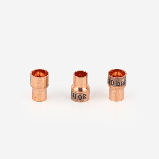 [F04261101] Coupler 1/2" X 3/8" K5240  80 BAR Cu-DHP