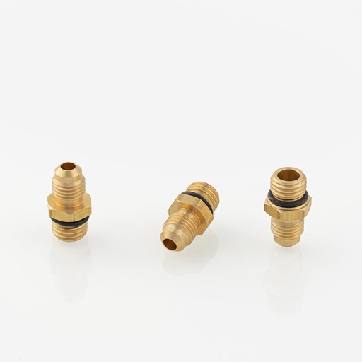 [F05041014] SAE flare / NPT union 1/4" SAE x M12