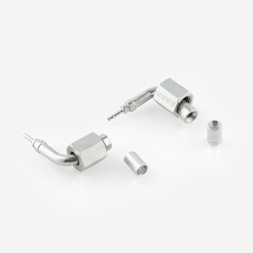 [F12011094] Laippaosat kulmayhde RFV116 1/4" DN2 25kpl lyhyt Mutteri