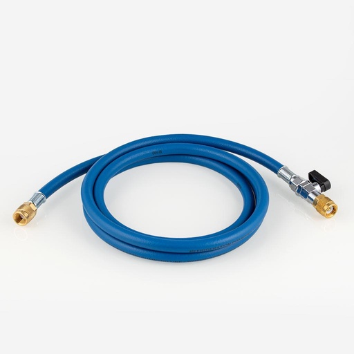 [J02031033] Service hose 1/4" - 1/4" + valve 1,8m CA-CL-72 (blue)