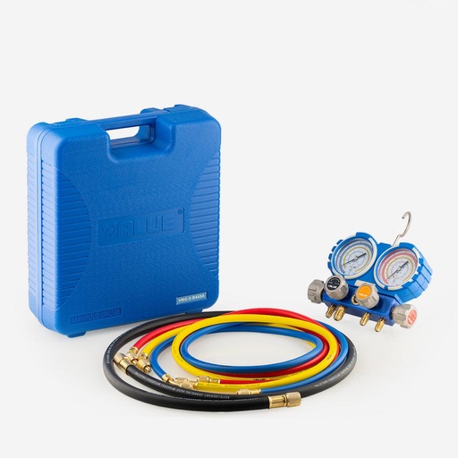 [J02051004] Mittarisarja 4-tie + letkut Value (3x1/4, 1x3/8)1,5m VMG-4-R449