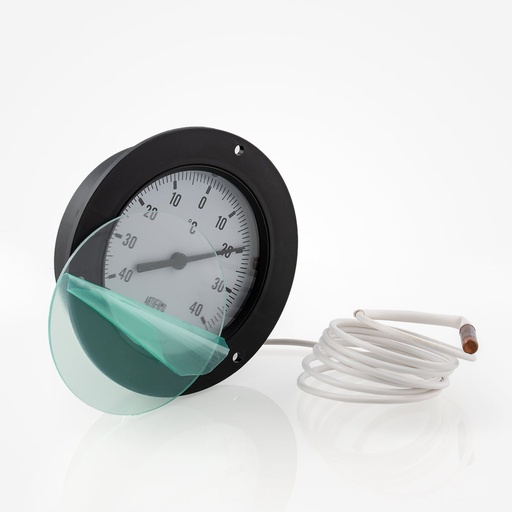 [J06021014] Thermometer ø100 plastic front   (J06021001)