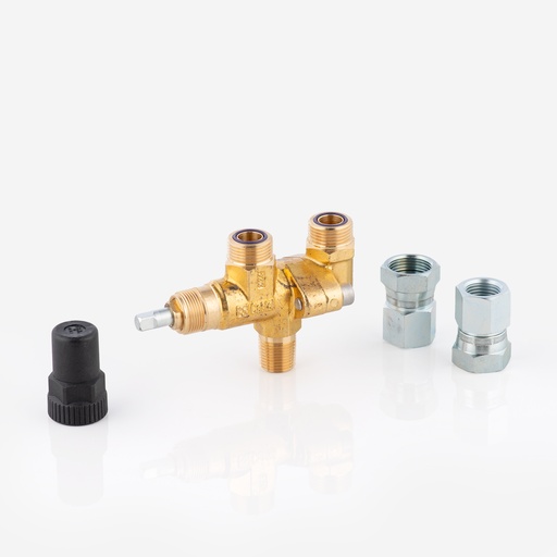 [D15011054] Changeover valve Castel 3032E/44  1/2" NPT 120bar