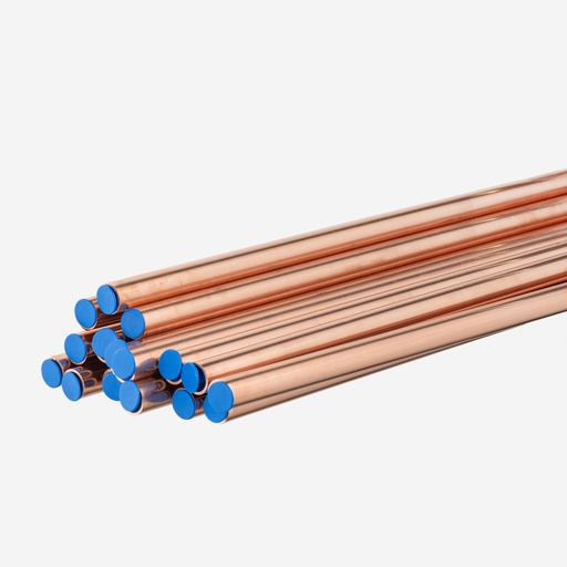 [F03250013] Copper Tube, 1 3/8"(34,92) x 3,40mm x4m, Green 120 bars, MWP 120bar