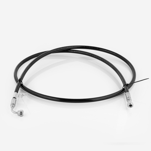 [F12010019] 5/16" hose 071/06, 2000 mm lenght, straight fitting 1/4" FSAE - 90° female fitting 1/4" FSAE CO2