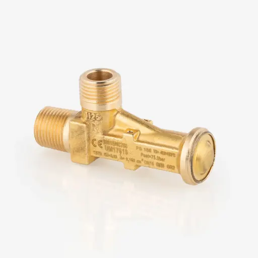 [D15010495] Varoventtiili CO2 3061E/4C750 1/2"NPT x G1/2" Pset=75,0bar