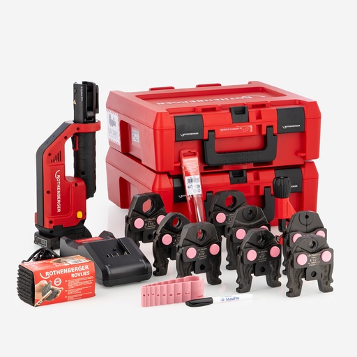 [J03030084] Puristustyökalu Romax Compact III Basic SET1 AMP EU + Jaw set >B< MaxiPro 1/4-5/8" | 1000004287