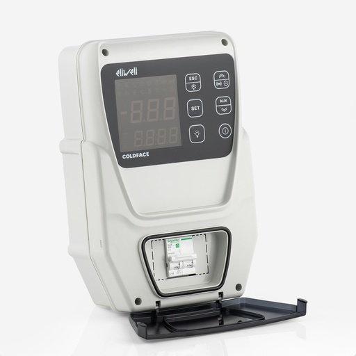 [E05090014] Huonesäädin Eliwell Coldface EWRC 500 NT ENG 2HP RTC HACCP BUZ 4D W\B AIR