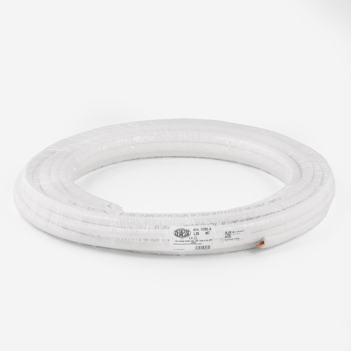 [F02010002] Kuparikieppi eristetty Zetaesse 1/2" x 0.8mm - 25m, 9mm eriste
